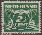 Holanda 1924-26 Scott 169 Sello Gull Gaviota 2 1/2c usado Stamps Netherlands Holland Hollande Olanda 